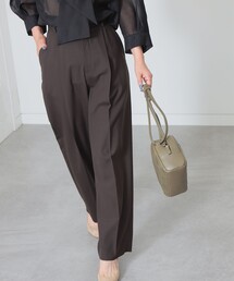 Demi-Luxe BEAMS | Demi-Luxe BEAMS / セミワイド タックパンツ(その他パンツ)