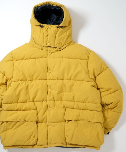 おしゃれスタ（オシャレスタ）の「ポリリップストップ中綿フーテッドジャケット【IR】 オーバーサイズ メンズ レディース（ブルゾン・メンズ・ブラック/オフホワイト/マスタード/レッド・XL/L/M）」の3枚目の写真