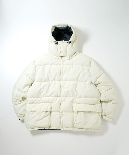 おしゃれスタ（オシャレスタ）の「ポリリップストップ中綿フーテッドジャケット【IR】 オーバーサイズ メンズ レディース（ブルゾン・メンズ・ブラック/オフホワイト/マスタード/レッド・XL/L/M）」の10枚目の写真