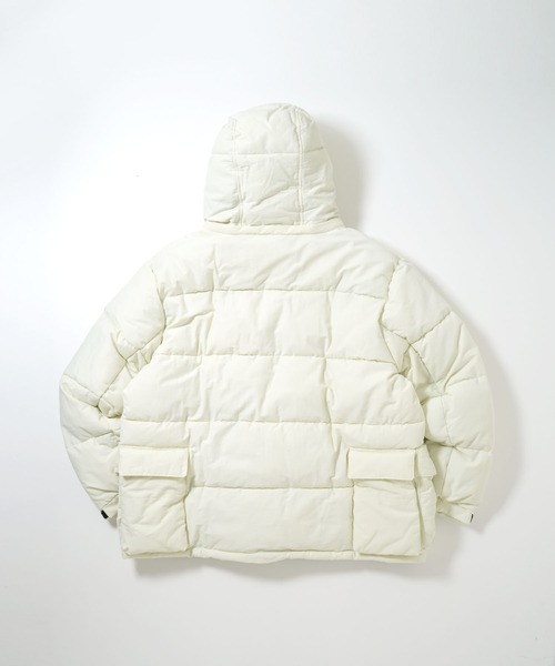 おしゃれスタ（オシャレスタ）の「ポリリップストップ中綿フーテッドジャケット【IR】 オーバーサイズ メンズ レディース（ブルゾン・メンズ・ブラック/オフホワイト/マスタード/レッド・XL/L/M）」の9枚目の写真