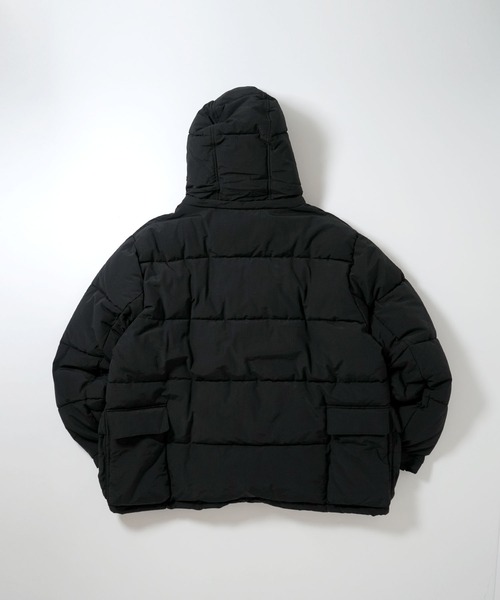 おしゃれスタ（オシャレスタ）の「ポリリップストップ中綿フーテッドジャケット【IR】 オーバーサイズ メンズ レディース（ブルゾン・メンズ・ブラック/オフホワイト/マスタード/レッド・XL/L/M）」の7枚目の写真