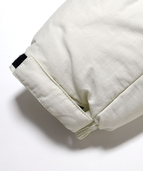 おしゃれスタ（オシャレスタ）の「ポリリップストップ中綿フーテッドジャケット【IR】 オーバーサイズ メンズ レディース（ブルゾン・メンズ・ブラック/オフホワイト/マスタード/レッド・XL/L/M）」の11枚目の写真