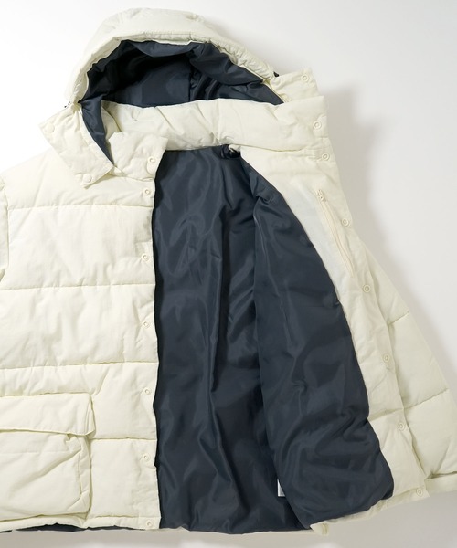 おしゃれスタ（オシャレスタ）の「ポリリップストップ中綿フーテッドジャケット【IR】 オーバーサイズ メンズ レディース（ブルゾン・メンズ・ブラック/オフホワイト/マスタード/レッド・XL/L/M）」の17枚目の写真