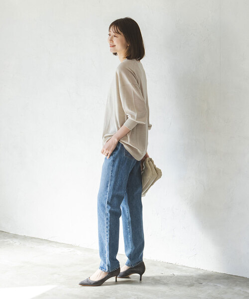 Noble（ノーブル）の「Deep Vネックニット（ニット/セーター・レディース・ベージュ/ピンク/グリーン・FREE）」の20枚目の写真