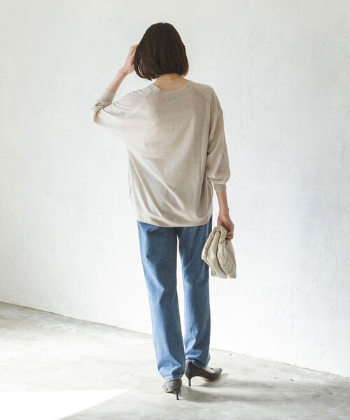 Noble（ノーブル）の「Deep Vネックニット（ニット/セーター・レディース・ベージュ/ピンク/グリーン・FREE）」の21枚目の写真