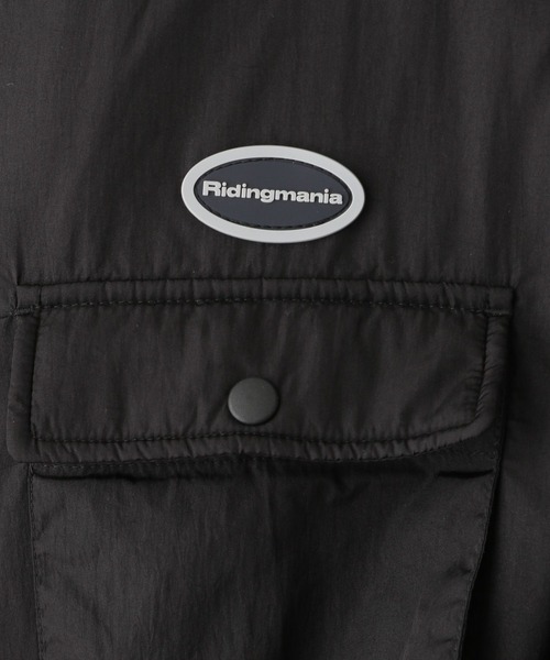 RAGEBLUE（レイジブルー）の「【Ridingmania/ライディングマニア】ユーティリティー中綿ブルゾン（ダウンジャケット/コート・メンズ・ブラック/ブルー・MEDIUM/LARGE）」の4枚目の写真