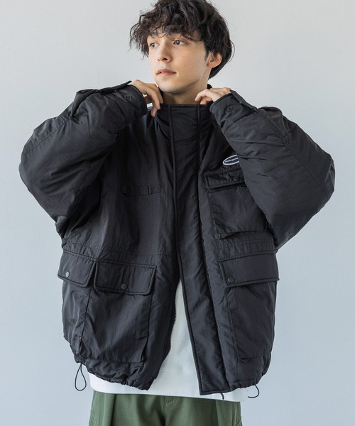 RAGEBLUE（レイジブルー）の「【Ridingmania/ライディングマニア】ユーティリティー中綿ブルゾン（ダウンジャケット/コート・メンズ・ブラック/ブルー・MEDIUM/LARGE）」の10枚目の写真