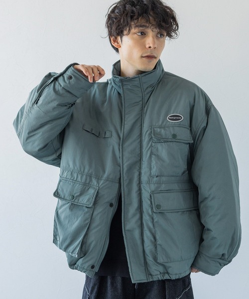 RAGEBLUE（レイジブルー）の「【Ridingmania/ライディングマニア】ユーティリティー中綿ブルゾン（ダウンジャケット/コート・メンズ・ブラック/ブルー・MEDIUM/LARGE）」の13枚目の写真