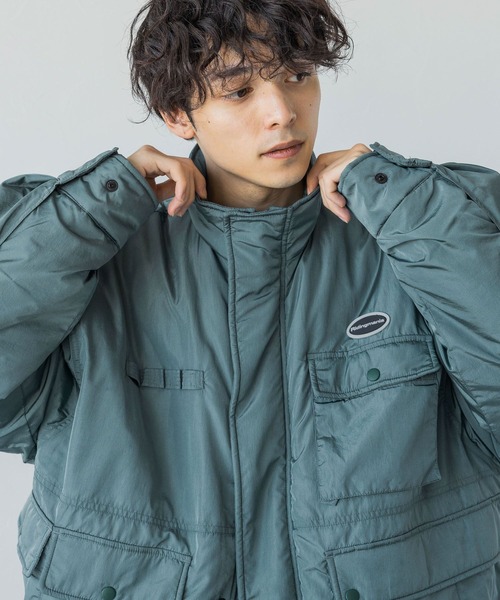 RAGEBLUE（レイジブルー）の「【Ridingmania/ライディングマニア】ユーティリティー中綿ブルゾン（ダウンジャケット/コート・メンズ・ブラック/ブルー・MEDIUM/LARGE）」の7枚目の写真