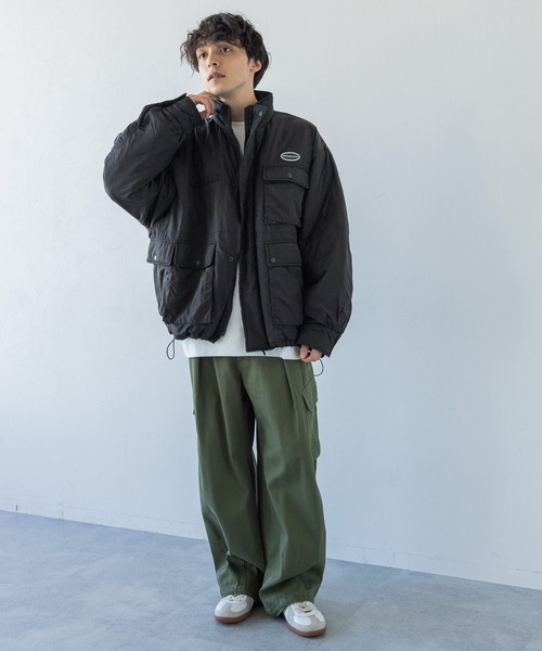 RAGEBLUE（レイジブルー）の「【Ridingmania/ライディングマニア】ユーティリティー中綿ブルゾン（ダウンジャケット/コート・メンズ・ブラック/ブルー・MEDIUM/LARGE）」の8枚目の写真