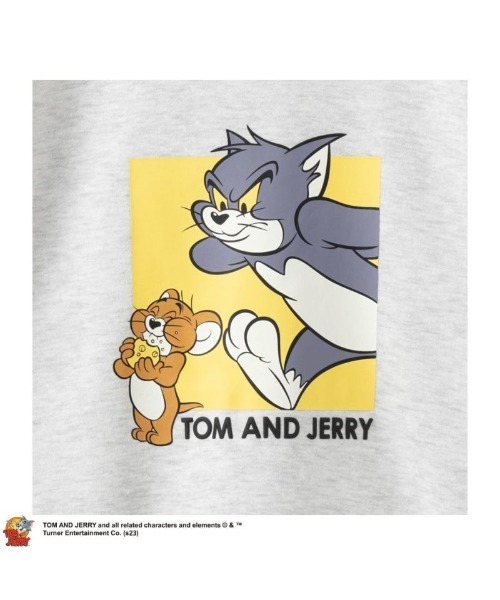 Tom&Jerry(トムアンドジェリー)の「TOM&JERRY トムとジェリー 裏起毛トレーナー スウェット(スウェット・レディース・アッシュグレー/チャコールグレー/ブルー系その他/ベージュ・M/L)」の16枚目の写真