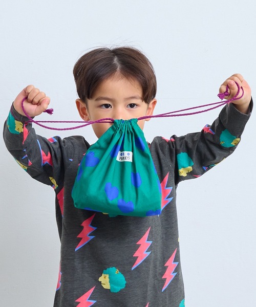 MARKEY'S（マーキーズ）の「[26年春夏新色＆再入荷]ソウガラ巾着(M)（ポーチ・キッズ・ライトグレー/ホワイト/ラベンダー/ブラック/アイボリー/オレンジ/ブルー/グリーン/ブラウン/ターコイズブルー/ベージュ/レッド/ホワイト系その他/グリーン系その他/キャメル/ライトブルー/ブルー系その他・M）」の10枚目の写真