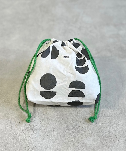 MARKEY'S（マーキーズ）の「[26年春夏新色＆再入荷]ソウガラ巾着(M)（ポーチ・キッズ・ライトグレー/ホワイト/ラベンダー/ブラック/アイボリー/オレンジ/ブルー/グリーン/ブラウン/ターコイズブルー/ベージュ/レッド/ホワイト系その他/グリーン系その他/キャメル/ライトブルー/ブルー系その他・M）」の3枚目の写真