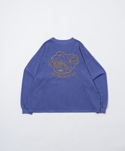 セール】Vintage Like Pigment Long T-shirt / ヴィンテージライク