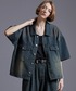 Loose/ルース（ルース）の「ヴィンテージセミショートデニムシャツジャケット【セットアップ対応】（シャツ/ブラウス・S）」
