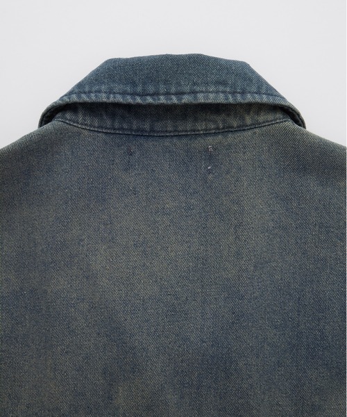 Loose/ルース（ルース）の「ヴィンテージセミショートデニムシャツジャケット【セットアップ対応】（シャツ/ブラウス・メンズ・ダークグレー/ブラック/ダークブルー・S/XS/L/M）」の7枚目の写真