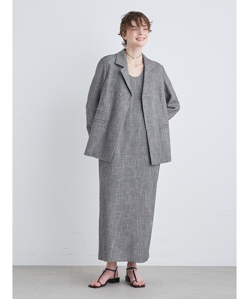 MIESROHE（ミースロエ）の「コンフォートカラミ織りワンピース  