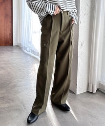 タックワイドストレートカーゴパンツ
