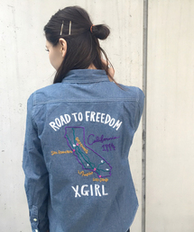 X-girl | EMBROIDERED CHAMBRAY SHIRT(シャツ/ブラウス)