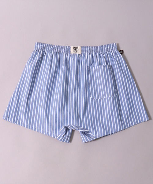 UNIVERSAL OVERALL（ユニバーサルオーバーオール）の「(LG)【UNIVERSAL OVERALL】ストライプ柄 ワーク トランクス（トランクス・メンズ・ブラック系/サックスブルー系/ピンク系/グレー系・MEDIUM/LARGE/X-LARGE）」の15枚目の写真