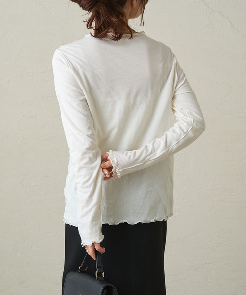 PUAL CE CIN（ピュアルセシン）の「リバーシブルメロープルオーバー（Tシャツ/カットソー・レディース・グレー系/ホワイト系・FREE）」の7枚目の写真