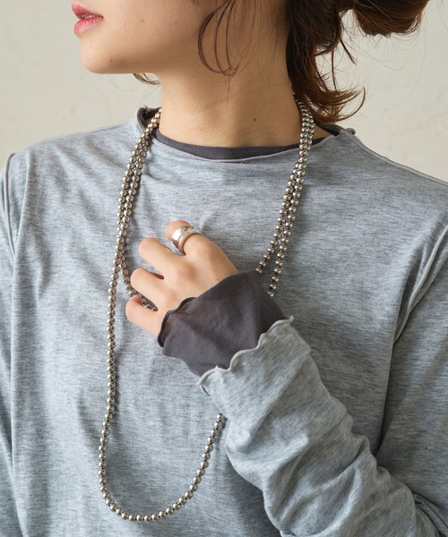 PUAL CE CIN（ピュアルセシン）の「リバーシブルメロープルオーバー（Tシャツ/カットソー・レディース・グレー系/ホワイト系・FREE）」の17枚目の写真