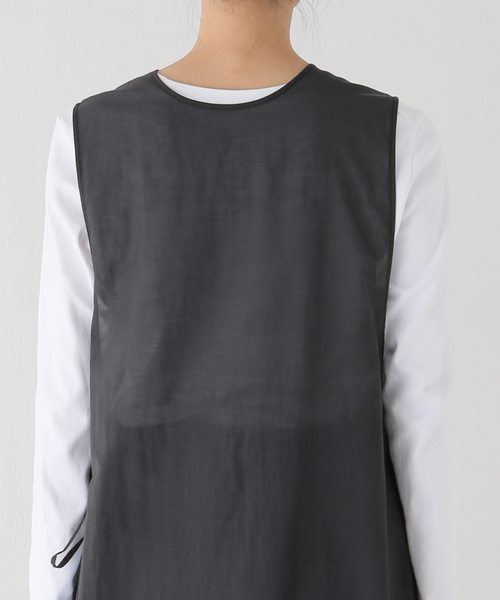 JOURNAL STANDARD（ジャーナルスタンダード）の「オーガンジーシアーワンピース（ワンピース・レディース・ブラック/アイボリー・FREE）」の16枚目の写真