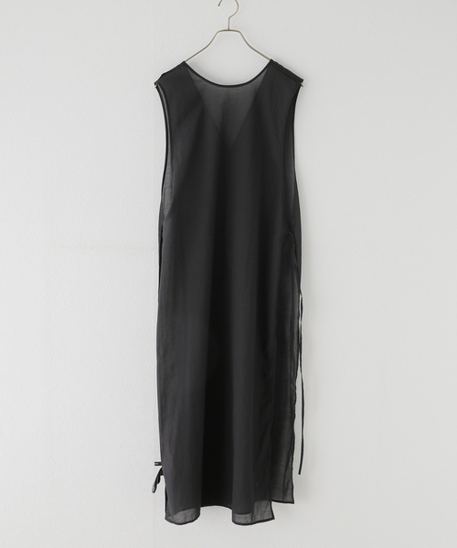 JOURNAL STANDARD（ジャーナルスタンダード）の「オーガンジーシアーワンピース（ワンピース・レディース・ブラック/アイボリー・FREE）」の21枚目の写真