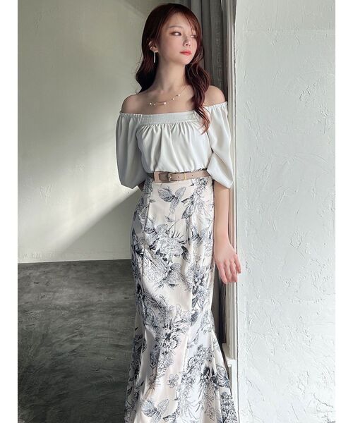 RESEXXY（リゼクシー）の「ゴールドバックルデザインベルト（ベルト・レディース・ブラウン/ベージュ・FREE）」の3枚目の写真