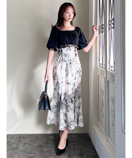 RESEXXY（リゼクシー）の「ゴールドバックルデザインベルト（ベルト・レディース・ブラウン/ベージュ・FREE）」の6枚目の写真