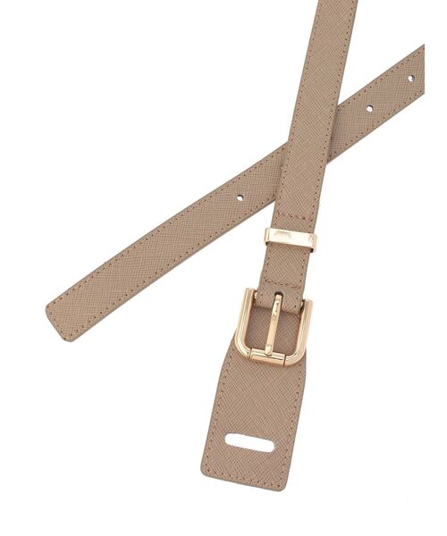 RESEXXY（リゼクシー）の「ゴールドバックルデザインベルト（ベルト・レディース・ブラウン/ベージュ・FREE）」の8枚目の写真