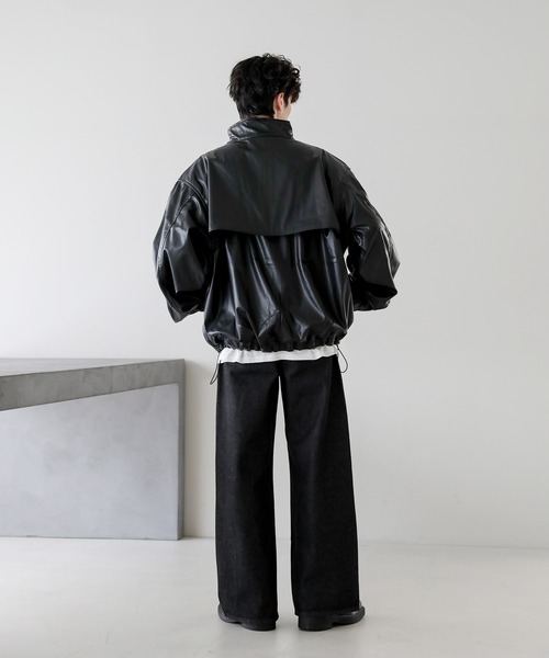 セール】ダブルジップ裾ドローコードトラックジャケット（ジャージ