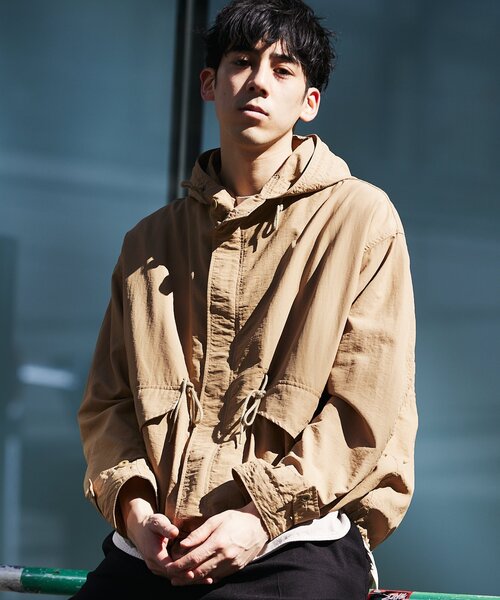 ARMY TWILL（アーミーツイル）の「【ARMY TWILL / アーミーツイル】別注 ミリタリーフーデットコート（ミリタリージャケット・メンズ・ブラック/ベージュ/グリーン・MEDIUM/LARGE）」の15枚目の写真