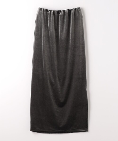 CITEN(シテン)の「<CITEN>ベロア カット マキシスカート(スカート・レディース・オリーブ/ターコイズブルー/ダークグレー・FREE)」の18枚目の写真
