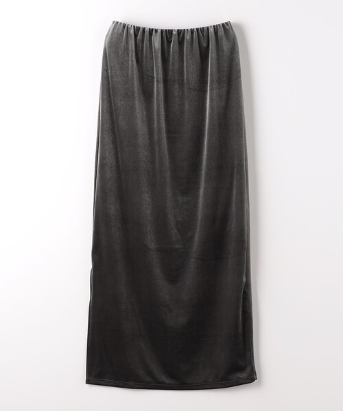 CITEN(シテン)の「<CITEN>ベロア カット マキシスカート(スカート・レディース・オリーブ/ターコイズブルー/ダークグレー・FREE)」の19枚目の写真