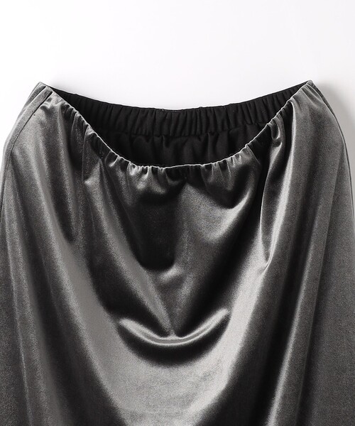 CITEN(シテン)の「<CITEN>ベロア カット マキシスカート(スカート・レディース・オリーブ/ターコイズブルー/ダークグレー・FREE)」の21枚目の写真