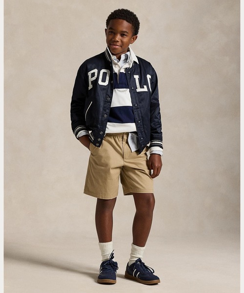 POLO RALPH LAUREN CHILDRENSWEAR（ポロ ラルフ ローレン チルドレンズウェア）の「アイコニック ラグビー シャツ（ポロシャツ・キッズ・ブルー・L/M/S/XL）」の7枚目の写真
