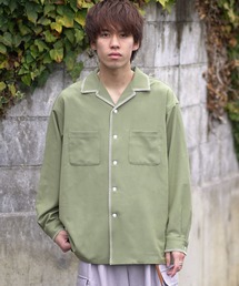 SENSE OF PLACE by URBAN RESEARCH | 『イージーケア』『つぐ吉×SOP』ブランケットステッチオープンカラーシャツ(シャツ/ブラウス)