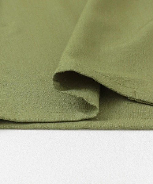 SENSE OF PLACE by URBAN RESEARCH（センスオブプレイスバイアーバンリサーチ）の「『イージーケア』『つぐ吉×SOP』ブランケットステッチオープンカラーシャツ（シャツ/ブラウス・メンズ・カーキ・MEDIUM/LARGE）」の8枚目の写真