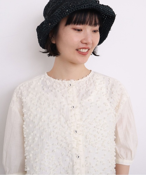 【新品未使用】アトリエ ドゥ サボン 星降る夜ブラウス l'atelier du savon（アトリエドサボン）の「☆星降る夜ﾚｰｽBL（シャツ