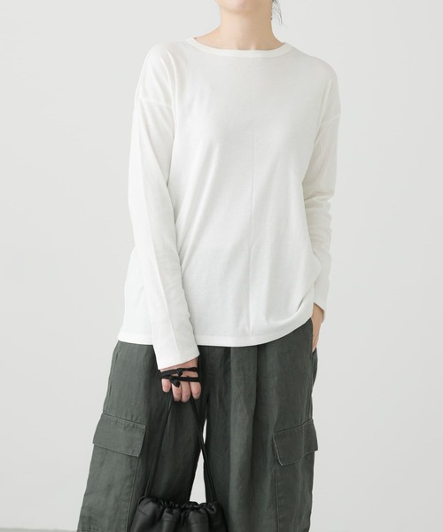 かぐれ ハイツイストコットンクルーカットソー OFF かぐれ(カグレ)の「ハイツイストコットンクルーカットソー(T
