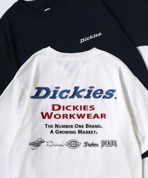 Dickies（ディッキーズ）の「Dickies/ディッキーズ 別注 オーバーサイズ ロゴ バックプリント ワンポイント刺繍 半袖Tシャツ/レディース メンズ（Tシャツ/カットソー・メンズ・ブラック系その他/ホワイト系その他/ダークグリーン/ブラック/ホワイト/ネイビー/ブルー系その他/グリーン系その他/ホワイト系その他2/ブルー系その他2/ブラック系その他2/ブラック系その他3/ブラック系その他5/ブラック系その他4・M/XL/L）」の4枚目の写真