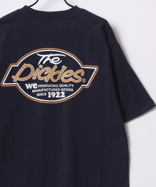 【Dickies】センターロゴ 半袖 Tシャツ ブラック / 送料無料 tシャツ メンズ 半袖 GENUINE Dickies 半袖tシャツ 刺繍[品番