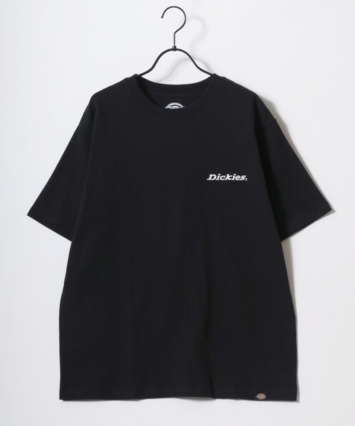 売れ筋商品|||ディッキーズ Tシャツ レディース トップス Top - black セール】Dickies/ディッキーズ 別注 オーバーサイズ ロゴ バック