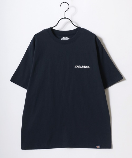 【Dickies】バックロゴ 半袖 Tシャツ ブラック / 送料無料 Dickies/ディッキーズ 別注 オーバーサイズ ロゴ バックプリント