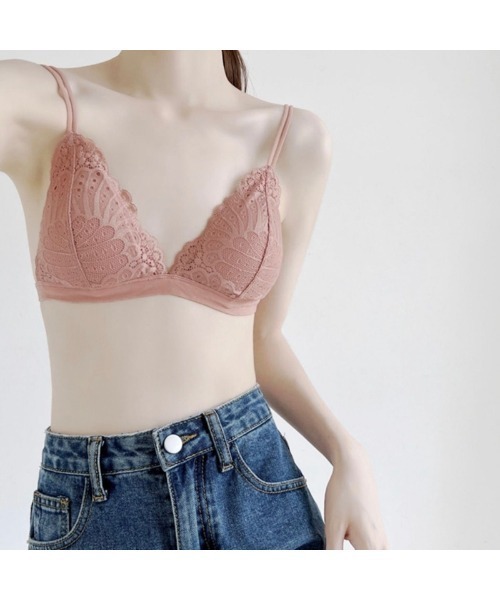 MOLUTOCHIARA(モルトキアラ)の「単品ブラジャー ブラレット ノンパッドブラ(ブラジャー・レディース・ブラック/ホワイト/ピンク・FREE)」の8枚目の写真