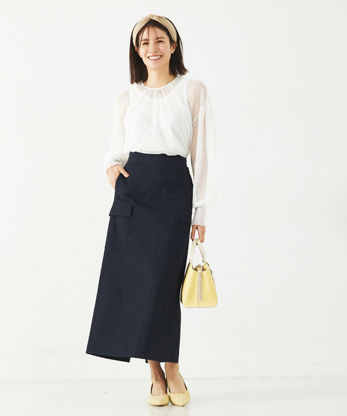 abahouse mavie(アバハウスマヴィ)の「チュールブラウス(タンク付き)(シャツ/ブラウス・レディース・ブラック系その他2/ブラック/ホワイト/ホワイト系その他2・フリー)」の14枚目の写真