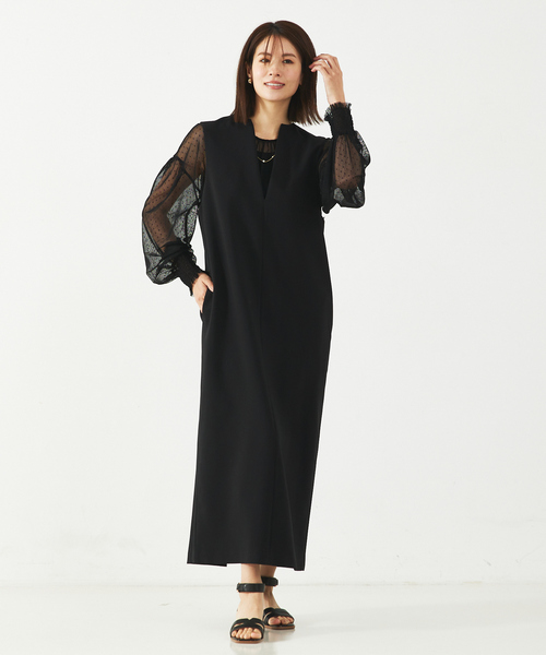 abahouse mavie(アバハウスマヴィ)の「チュールブラウス(タンク付き)(シャツ/ブラウス・レディース・ブラック系その他2/ブラック/ホワイト/ホワイト系その他2・フリー)」の22枚目の写真