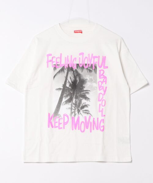 BABYDOLL(ベビードール)の「親子お揃い SUMMER 転写 Tシャツ 9374A(Tシャツ/カットソー・レディース・ブラック/ホワイト・S/M/L/XL)」の7枚目の写真