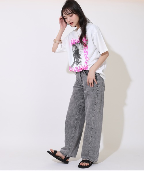 BABYDOLL(ベビードール)の「親子お揃い SUMMER 転写 Tシャツ 9374A(Tシャツ/カットソー・レディース・ブラック/ホワイト・S/M/L/XL)」の4枚目の写真